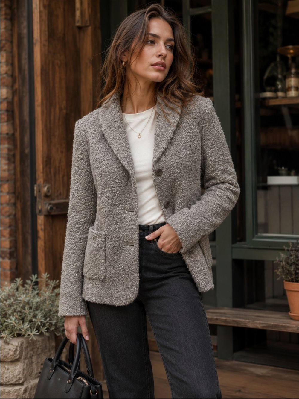 Vintage Alpaca blend blazer/coats•Designed in Germany